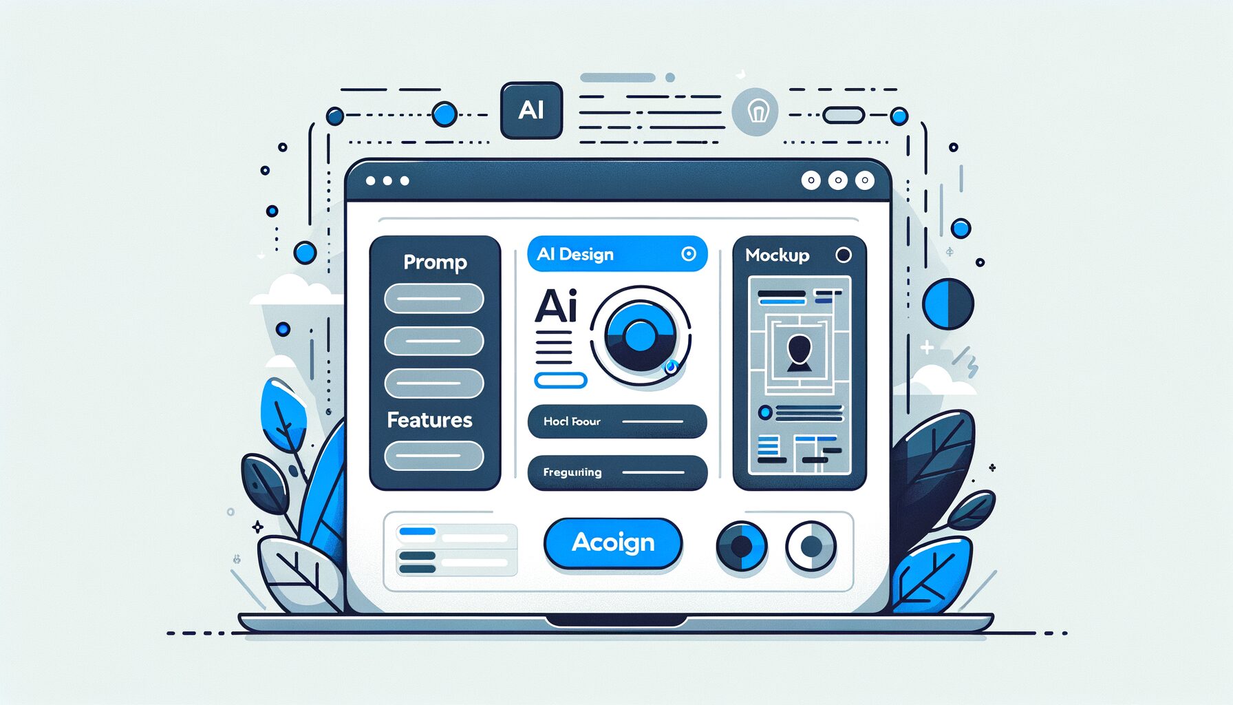 Claude Design の画面イメージ（UI モックアップ）