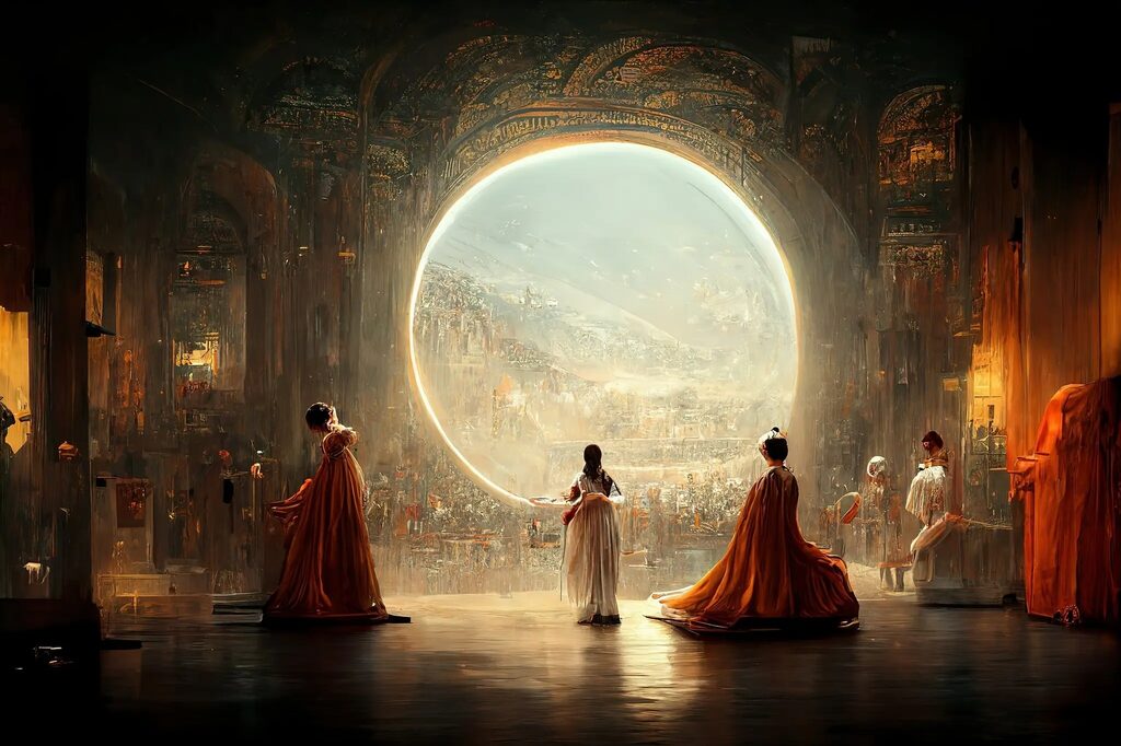 Midjourneyで生成された画像例